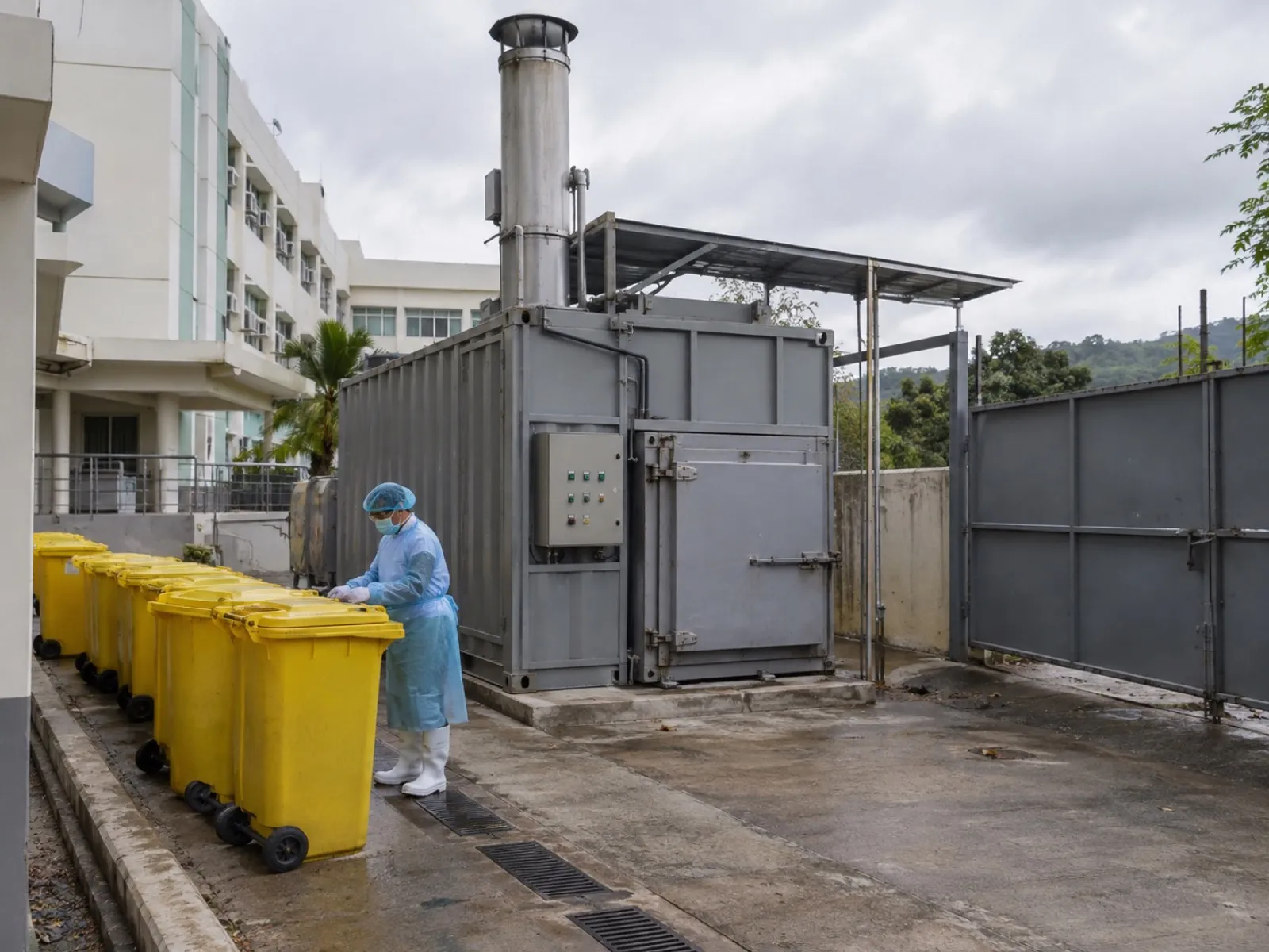 Fullerene magnetic pyrolysis unit